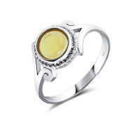 Amber Silver Rings NSR-2048B